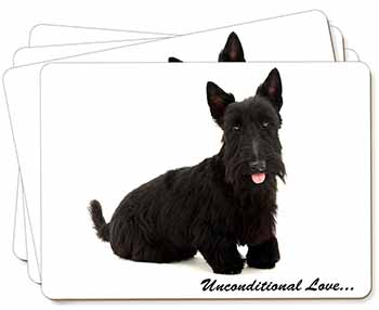 Scottish Terrier Dog-With Love Picture Placemats in Gift Box
