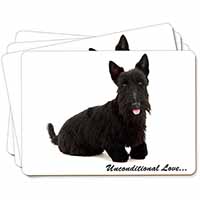 Scottish Terrier Dog-With Love Picture Placemats in Gift Box