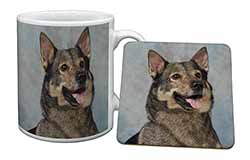 Sweedish Vallhund Dog Mug and Coaster Set