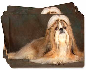 Beautiful Shih Tzu Dog Picture Placemats in Gift Box
