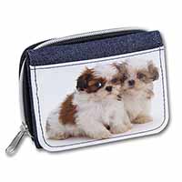 Shih-Tzu Dog Unisex Denim Purse Wallet