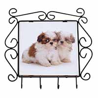 Shih-Tzu Dog Wrought Iron Key Holder Hooks