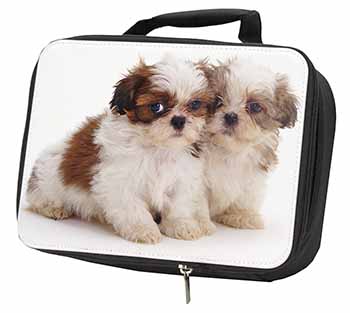 Shih-Tzu Dog Black Insulated School Lunch Box/Picnic Bag