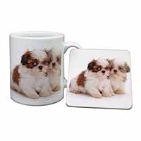 Shih-Tzu Dog Mug and Coaster Set