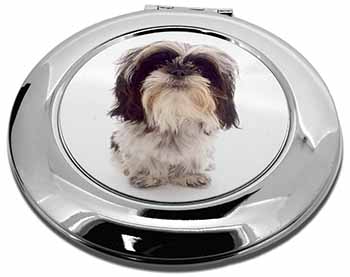 Shih-Tzu Dog Make-Up Round Compact Mirror