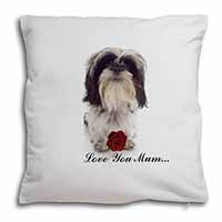 Shih Tzu with Rose 