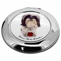 Shih Tzu with Rose 