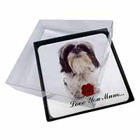 4x Shih Tzu with Rose 