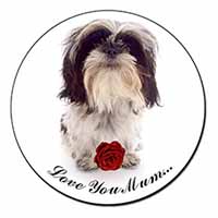 Shih Tzu with Rose 