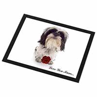 Shih Tzu with Rose 