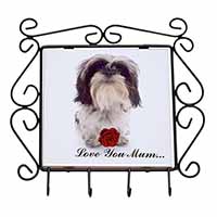 Shih Tzu with Rose 