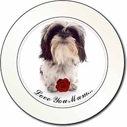 Shih Tzu with Rose 