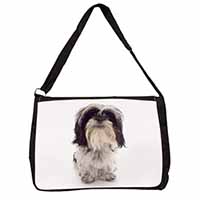 Shih-Tzu Dog Large Black Laptop Shoulder Bag School/College