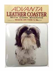 Shih-Tzu Dog Single Leather Photo Coaster