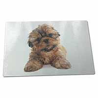 Large Glass Cutting Chopping Board Shih-Tzu Dog