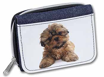 Shih-Tzu Dog Unisex Denim Purse Wallet