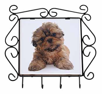 Shih-Tzu Dog Wrought Iron Key Holder Hooks