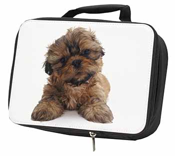 Shih-Tzu Dog Black Insulated School Lunch Box/Picnic Bag