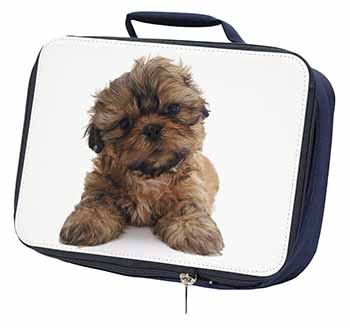 Shih-Tzu Dog Navy Insulated School Lunch Box/Picnic Bag