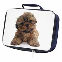 Shih-Tzu Dog Navy Insulated School Lunch Box/Picnic Bag