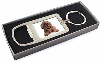 Shih-Tzu Dog Chrome Metal Bottle Opener Keyring in Box