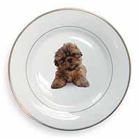 Shih-Tzu Dog Gold Rim Plate Printed Full Colour in Gift Box