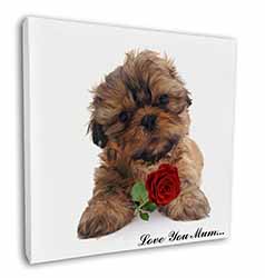 Shih Tzu Dog with Rose 