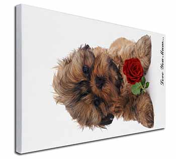 Shih Tzu Dog with Rose 