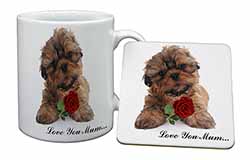 Shih Tzu Dog with Rose 