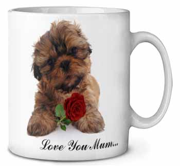 Shih Tzu Dog with Rose 