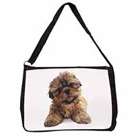 Shih-Tzu Dog Large Black Laptop Shoulder Bag School/College