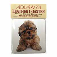 Shih-Tzu Dog Single Leather Photo Coaster