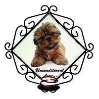 Shih-Tzu Dog-Love Wrought Iron Wall Art Candle Holder