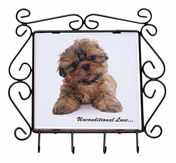 Shih-Tzu Dog-Love Wrought Iron Key Holder Hooks