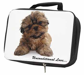 Shih-Tzu Dog-Love Black Insulated School Lunch Box/Picnic Bag