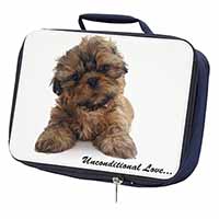 Shih-Tzu Dog-Love Navy Insulated School Lunch Box/Picnic Bag