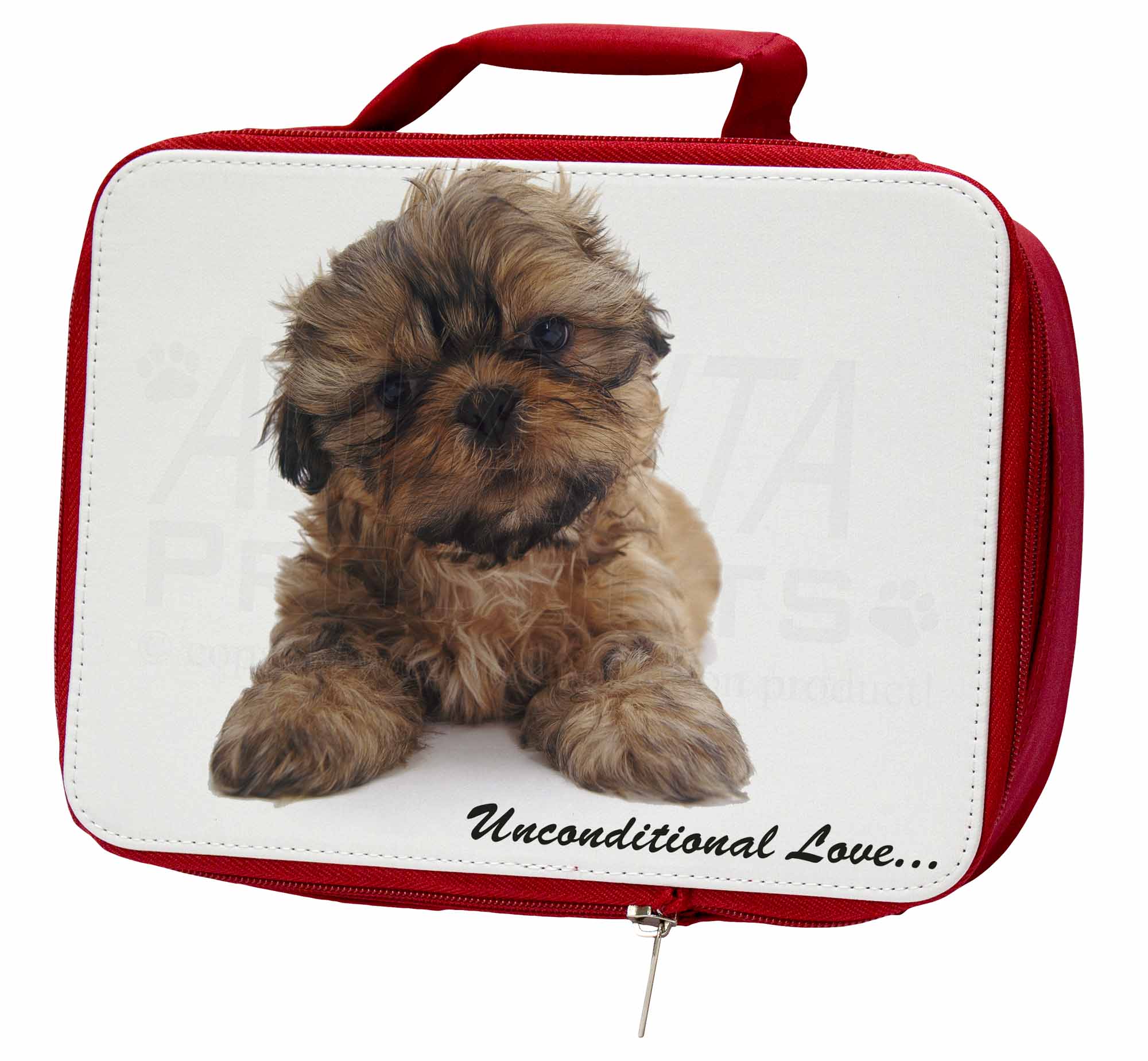 Shih-Tzu Dog-Love Insulated Red School Lunch Box/Picnic Bag, AD-SZ4uLBR Shih-Tzu Dog-Love Insulated Red Bag, School Lunch Box/Picnic Bag, Red AD-SZ4uLBR 7c9ee3