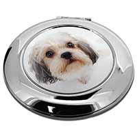 Cute Shih-Tzu Dog Make-Up Round Compact Mirror