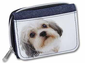 Cute Shih-Tzu Dog Unisex Denim Purse Wallet