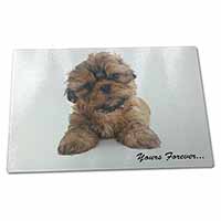 Large Glass Cutting Chopping Board Shih Tzu Dog 