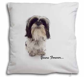 Shih Tzu Dog-Love Soft White Velvet Feel Scatter Cushion