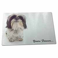 Large Glass Cutting Chopping Board Shih Tzu Dog-Love