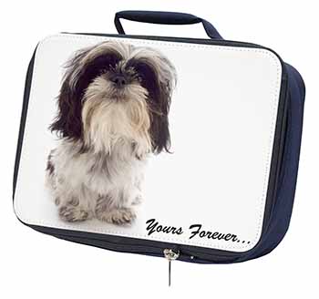 Shih Tzu Dog-Love Navy Insulated School Lunch Box/Picnic Bag