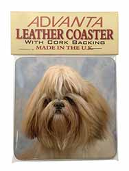 Shih Tzu Dog Single Leather Photo Coaster