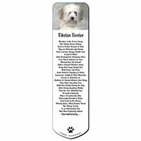 White Tibetan Terrier Dog Bookmark, Book mark, Printed full colour