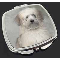 White Tibetan Terrier Dog Make-Up Compact Mirror