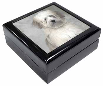 White Tibetan Terrier Dog Keepsake/Jewellery Box