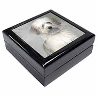 White Tibetan Terrier Dog Keepsake/Jewellery Box