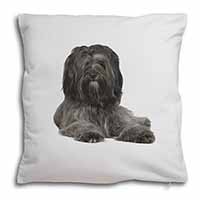 Tibetan Terrier Dog Soft White Velvet Feel Scatter Cushion