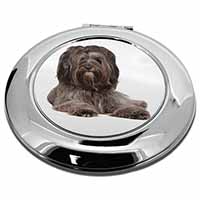 Tibetan Terrier Dog Make-Up Round Compact Mirror